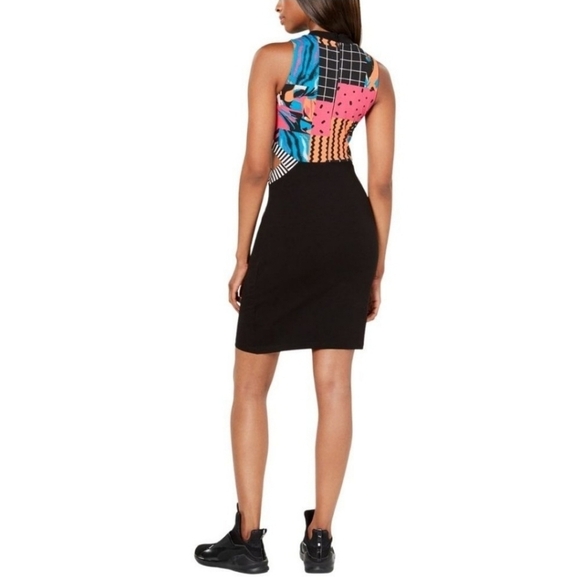 Puma Classics Clash All Over Print Cutout Dress Size L - Picture 14 of 16